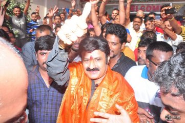 Balakrishna at Bramaramba Theatre To Watch Lion